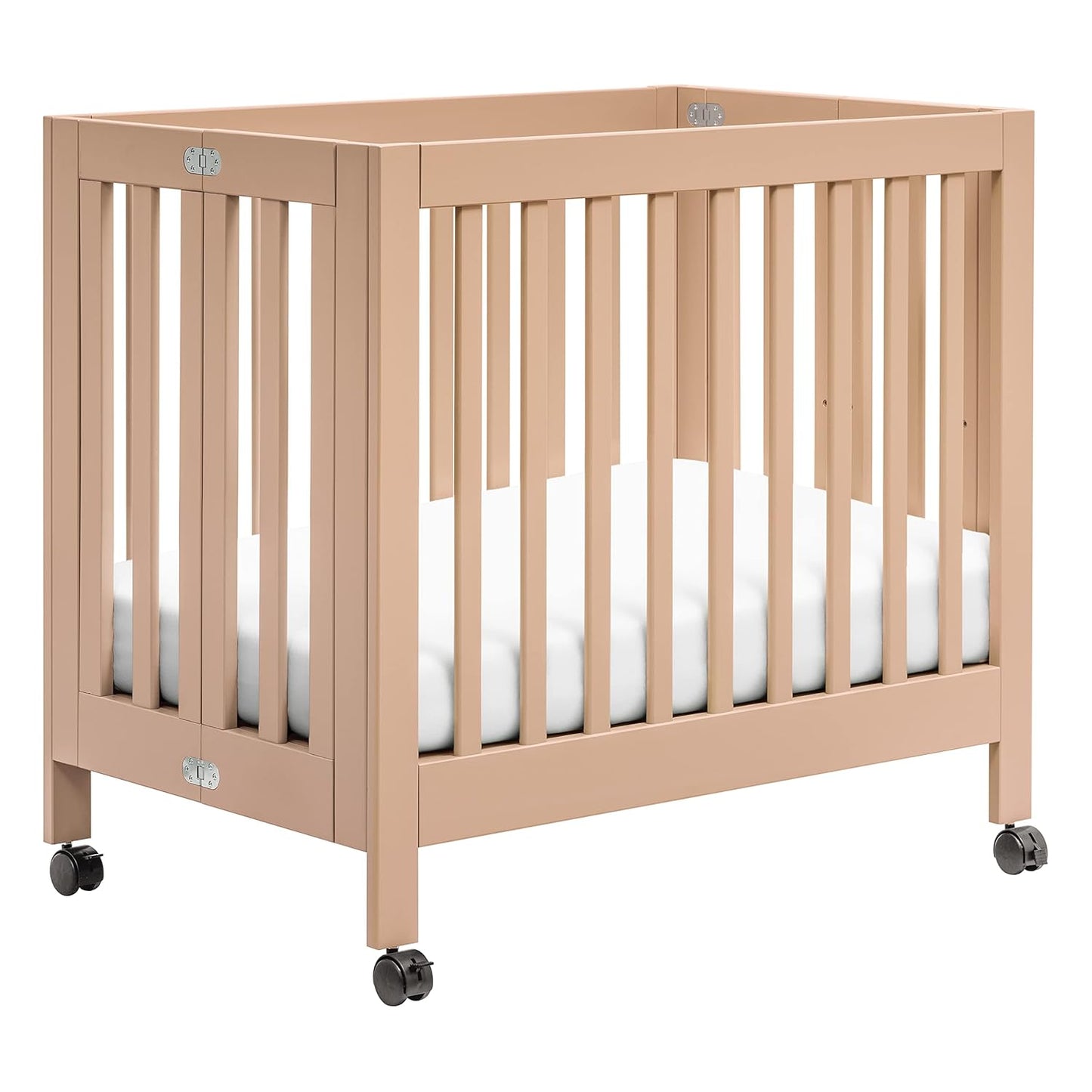 Babyletto Origami Mini Portable Folding Crib with Wheels