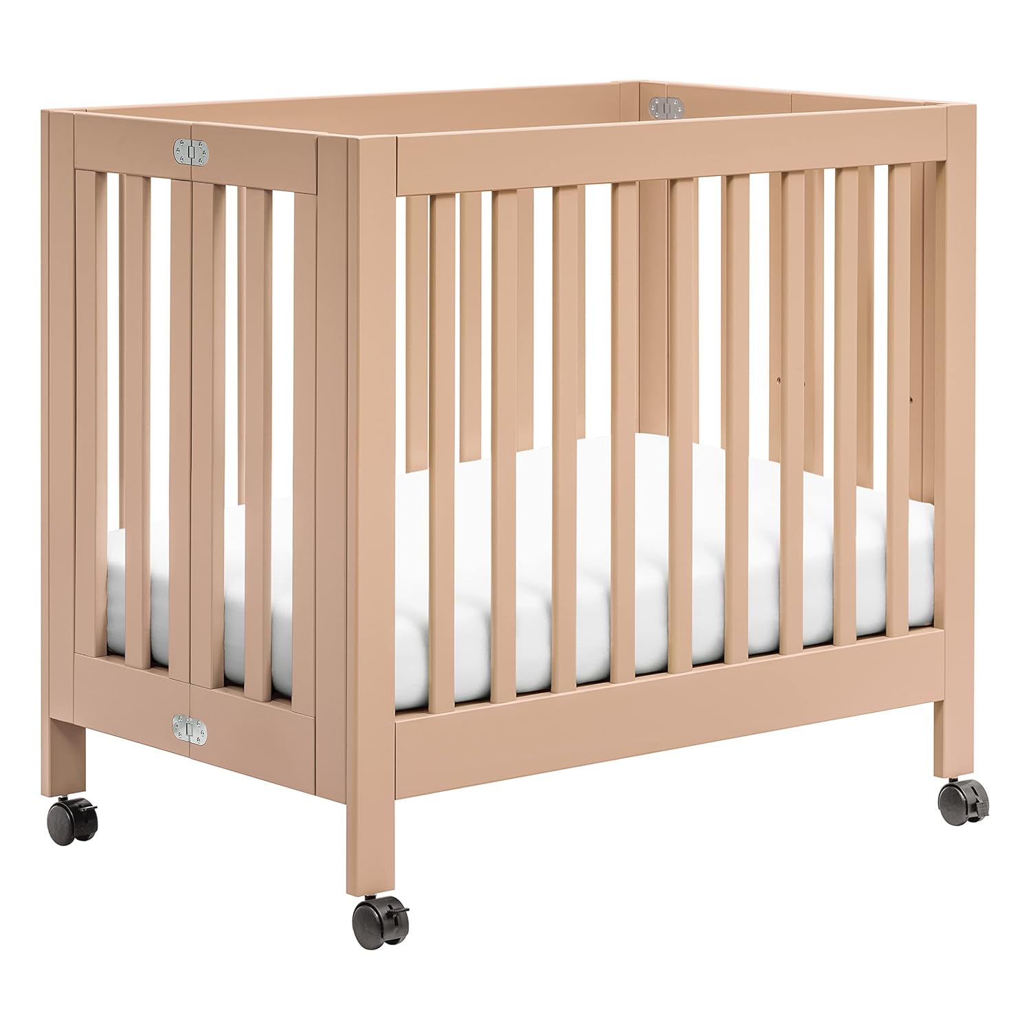 Babyletto Origami Mini Portable Folding Crib with Wheels