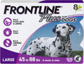 FRONTLINE Plus Flea and Tick Treatment for Large Dogs 8-Pack