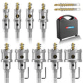 TCT Hole Saw Set 11 Pcs 5/8 to 2 in - Heavy-Duty Tungsten Carbide