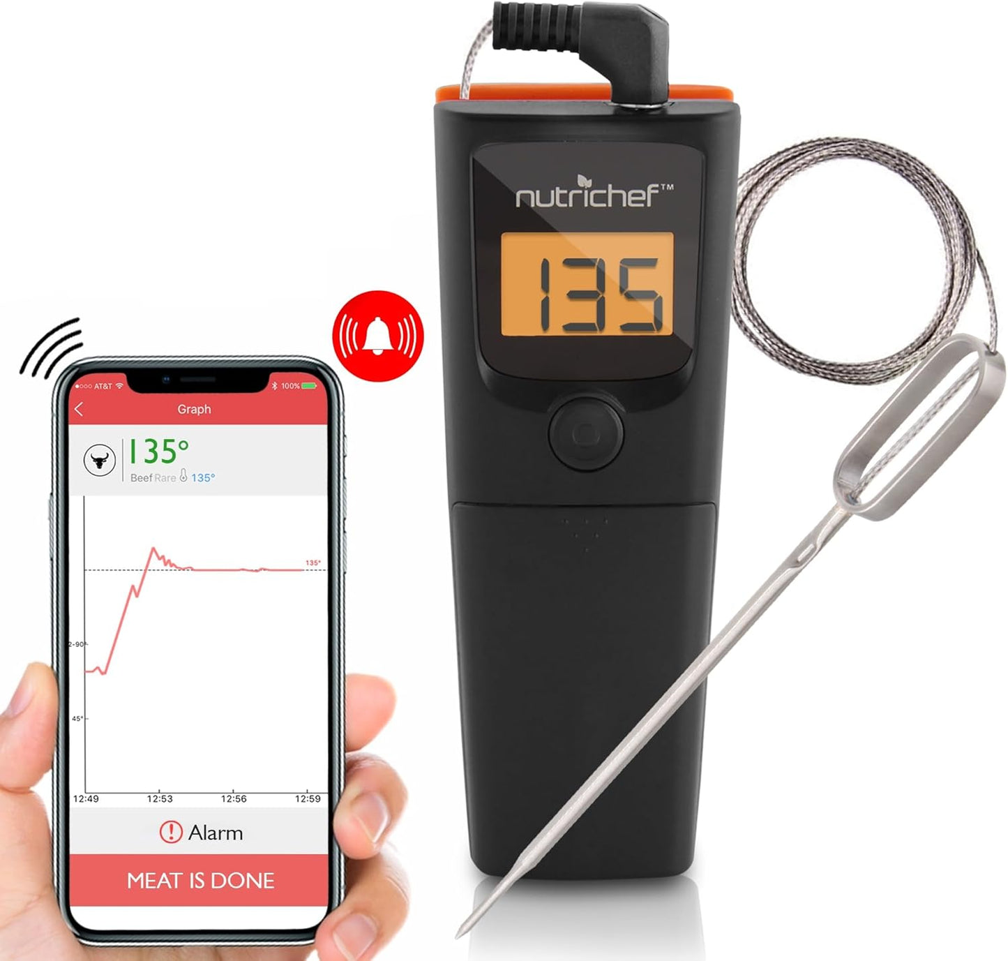 Wireless BBQ Thermometer - Grill with Precision