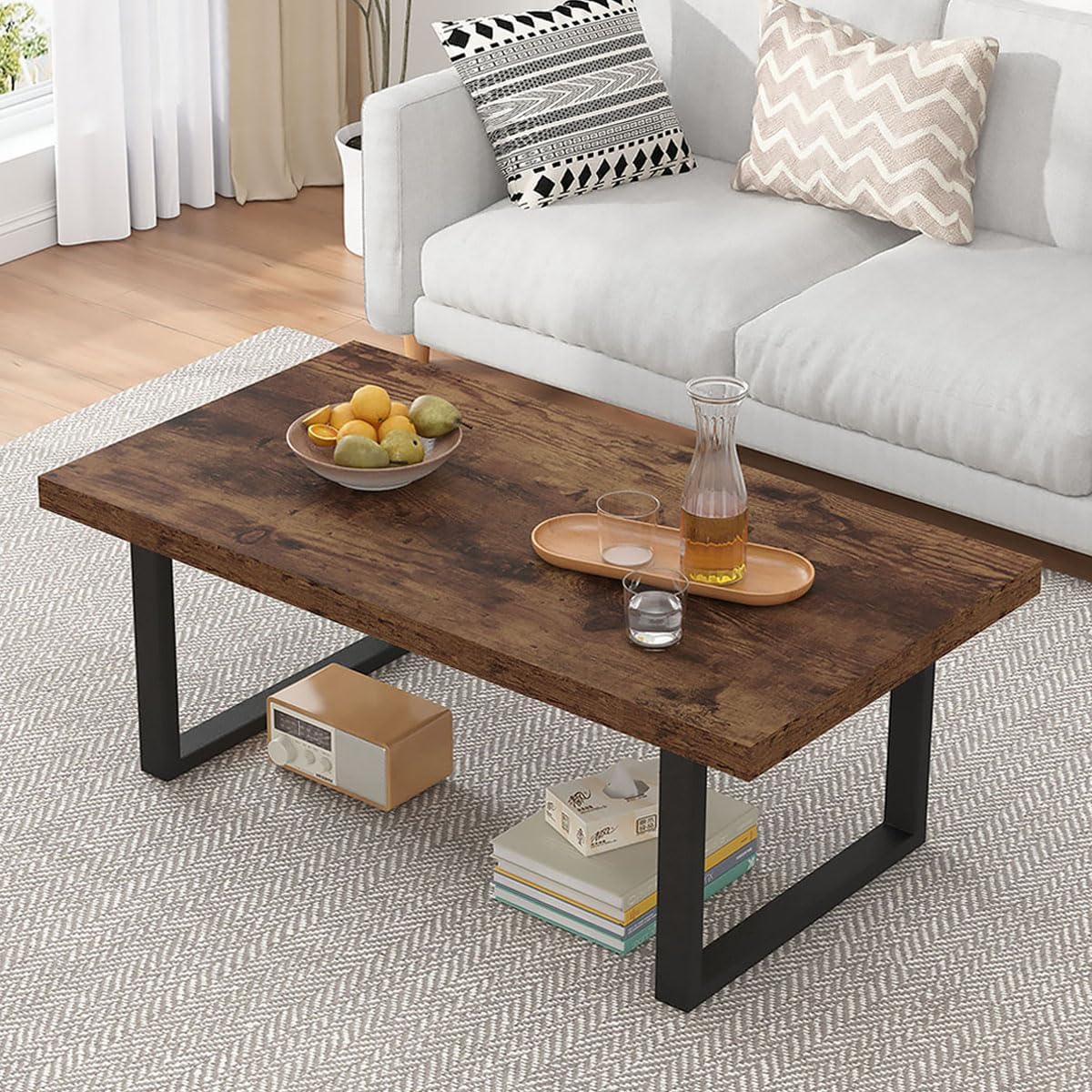 IBF Rustic Coffee Table - Modern Farmhouse Charm