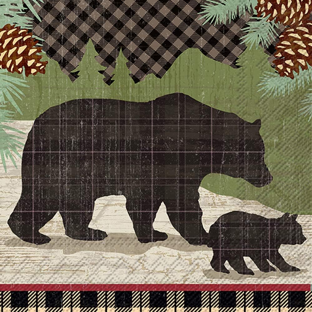 Black Bears Cocktail Napkins by Boston Intl.
