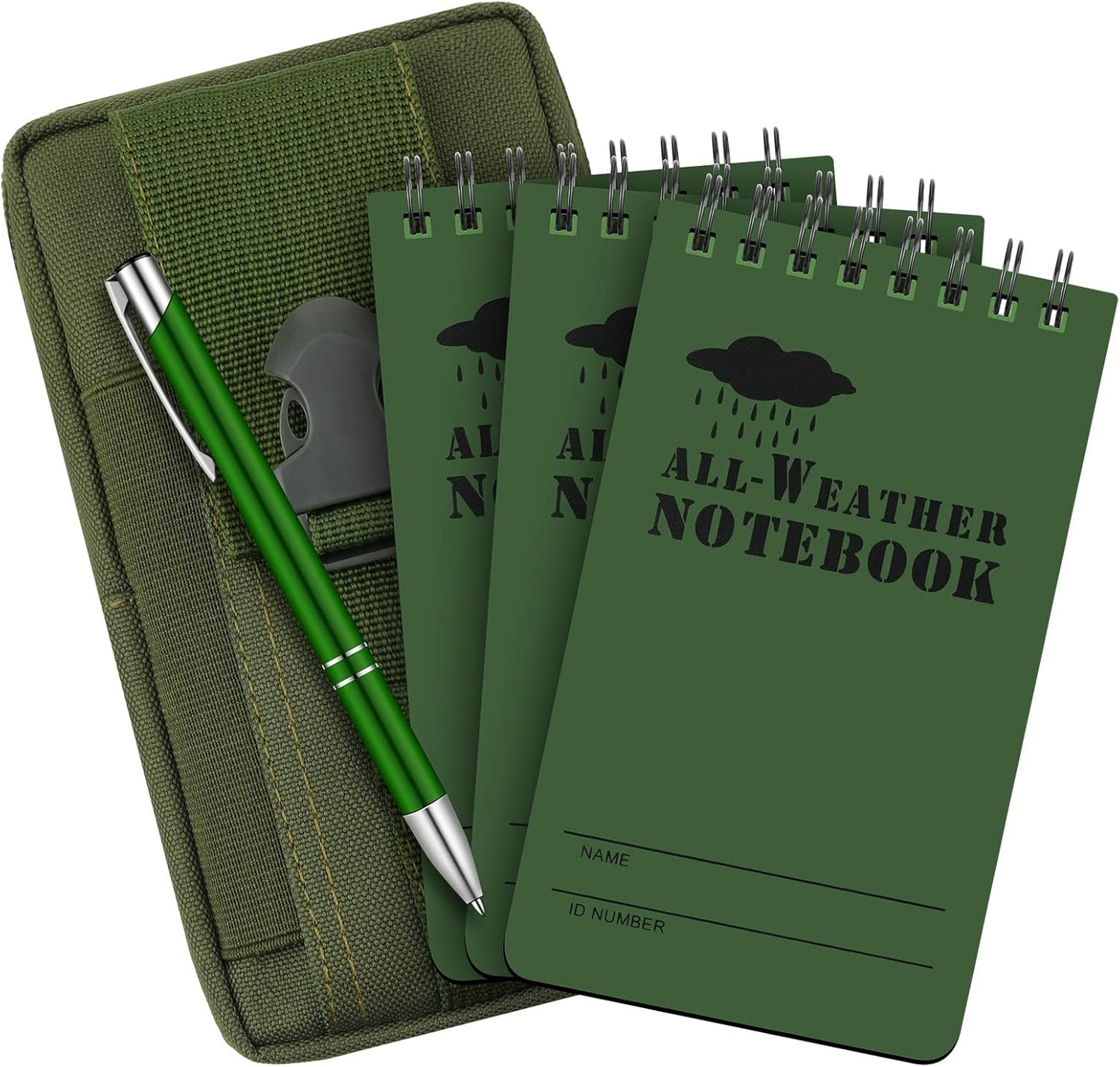 Waterproof Tactical Pocket Notebook Set