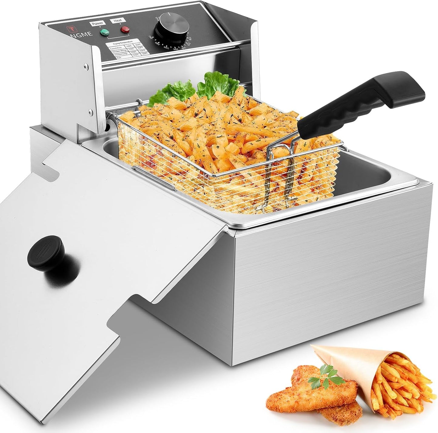 Deep Fryer with Basket 10L/12.7QT for Home and Commercial Use