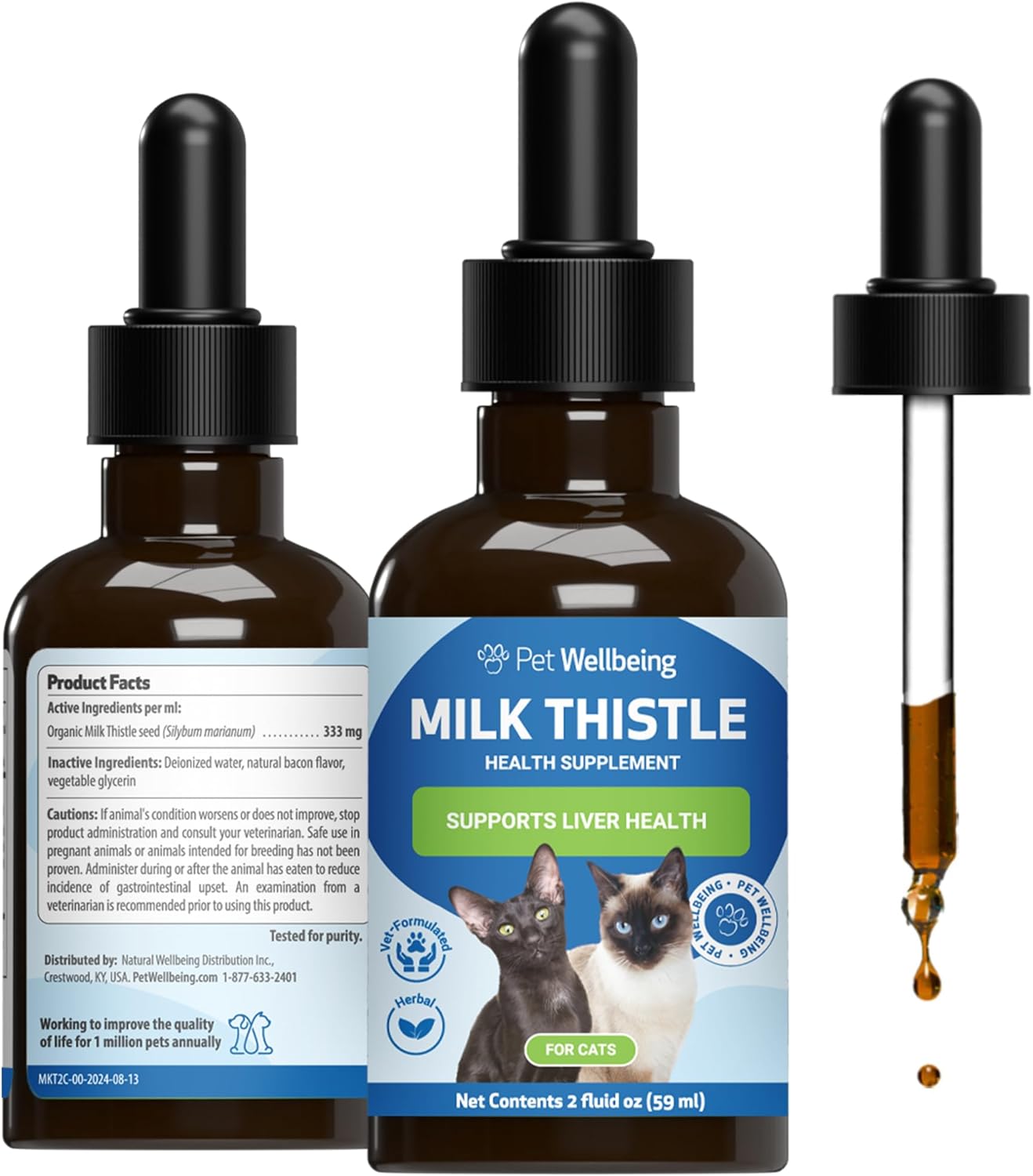 Milk Thistle for Cats - Organic Liver Detox Support Supplement