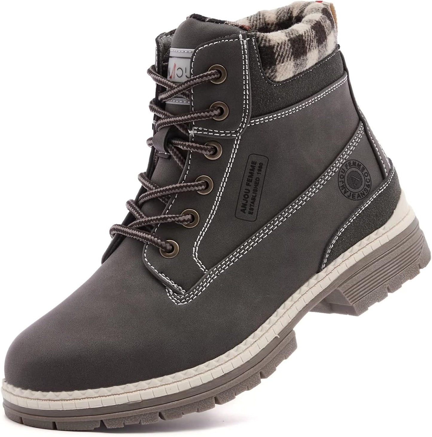 Waterproof Work Hiking Boots for Women - Lightweight Snow Boots