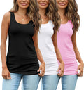 TAIPOVE Womens Extra Long Tunic Tank Tops Cotton Camisoles - Long