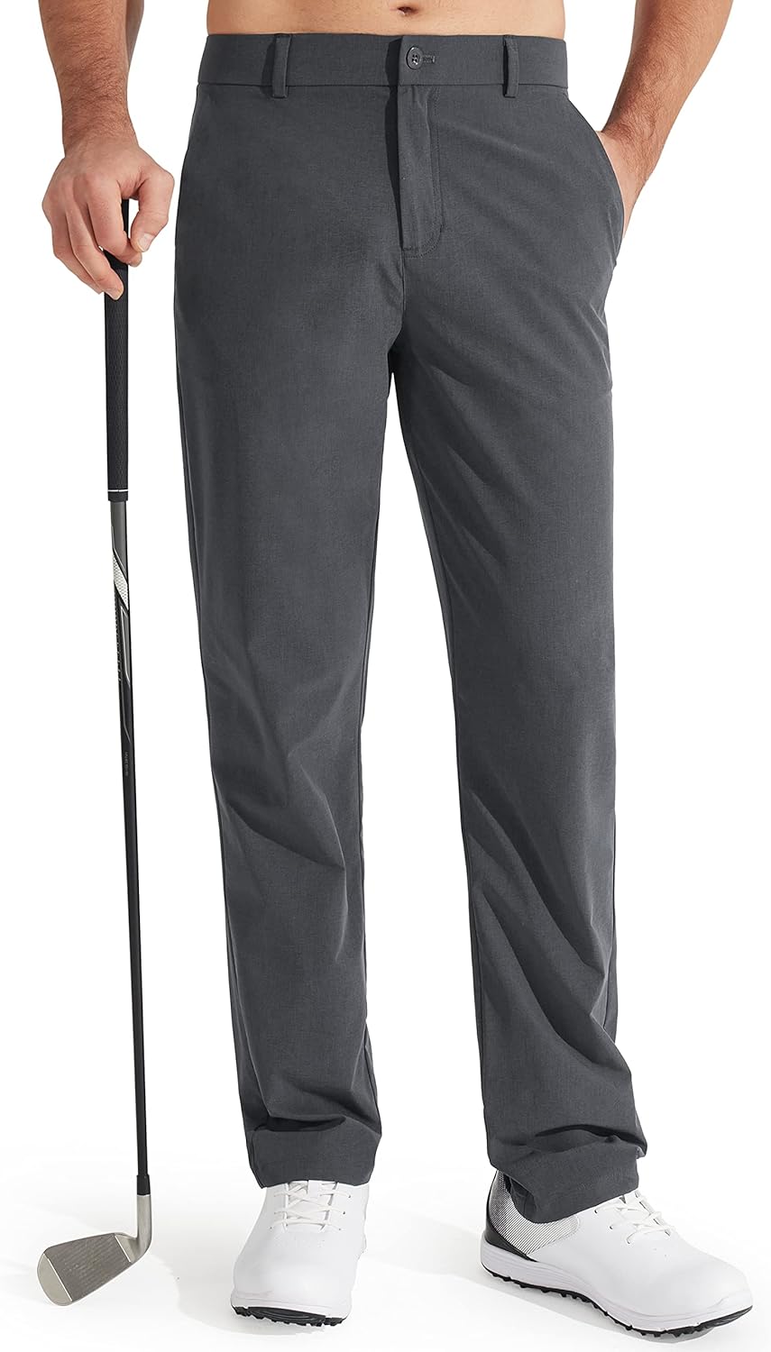 Libin Mens Golf Pants Quick Dry Lightweight Casual Trousers