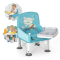 Baby Travel Booster Seat with Double Tray for Dining Tables