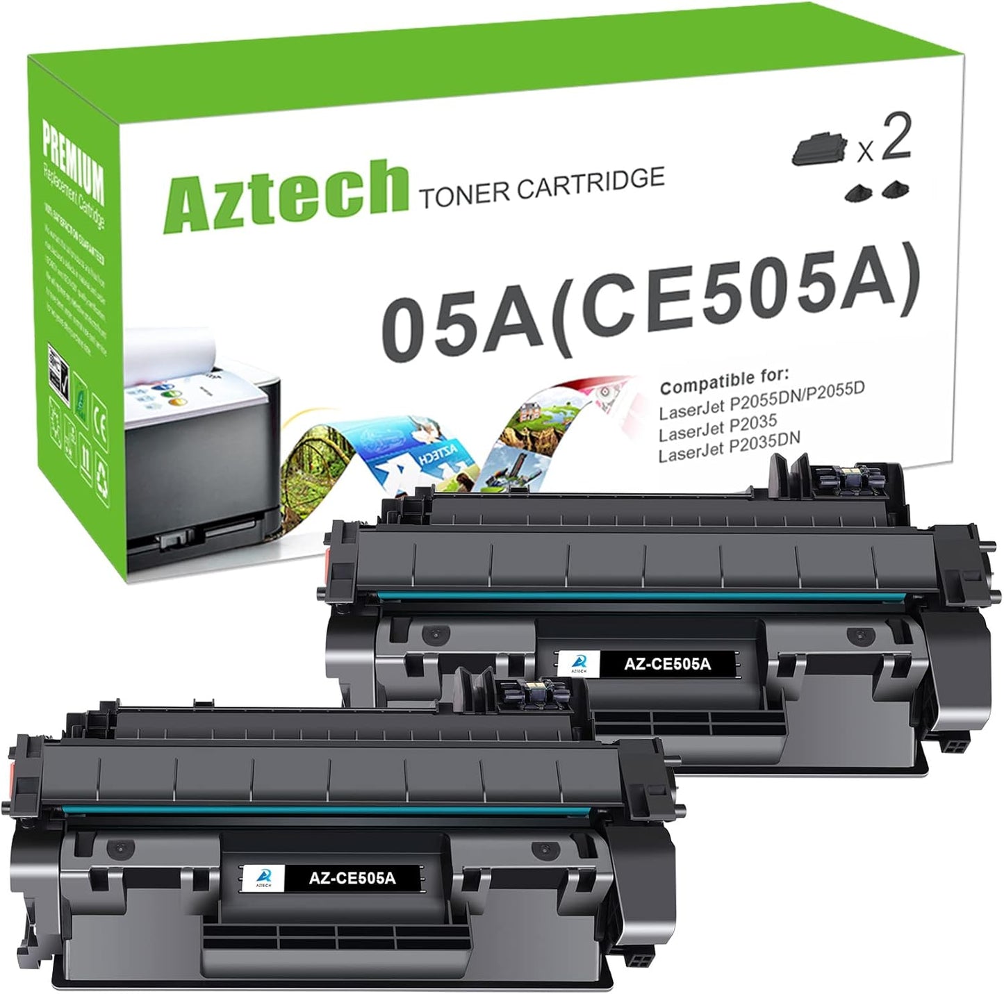 Aztech Compatible Toner Cartridge Replacement for HP 05A CE505A