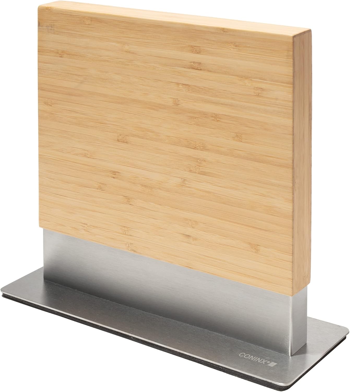 Coninx Magnetic Knife Holder: Elegant Bamboo Wood Display Stand
