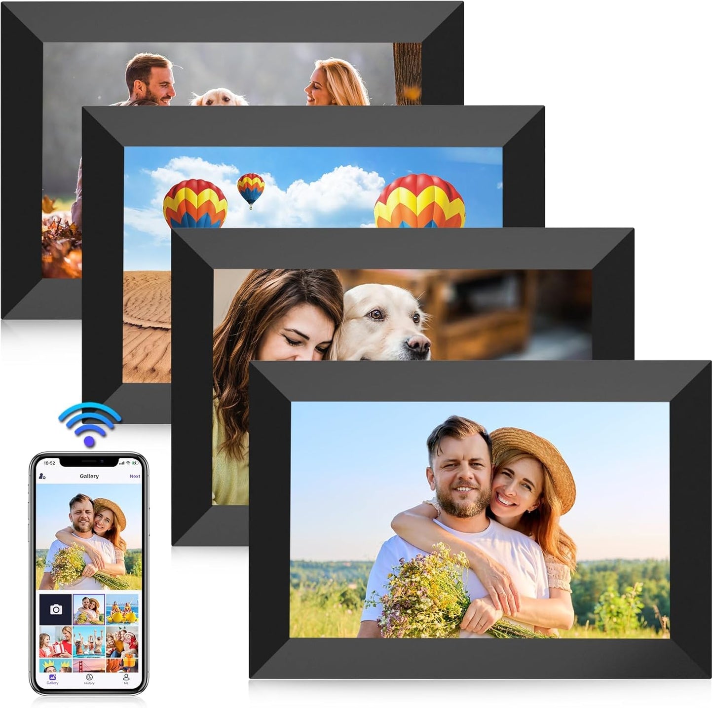 FANGOR 10.1 Inch WiFi Digital Picture Frame with 32GB Storage