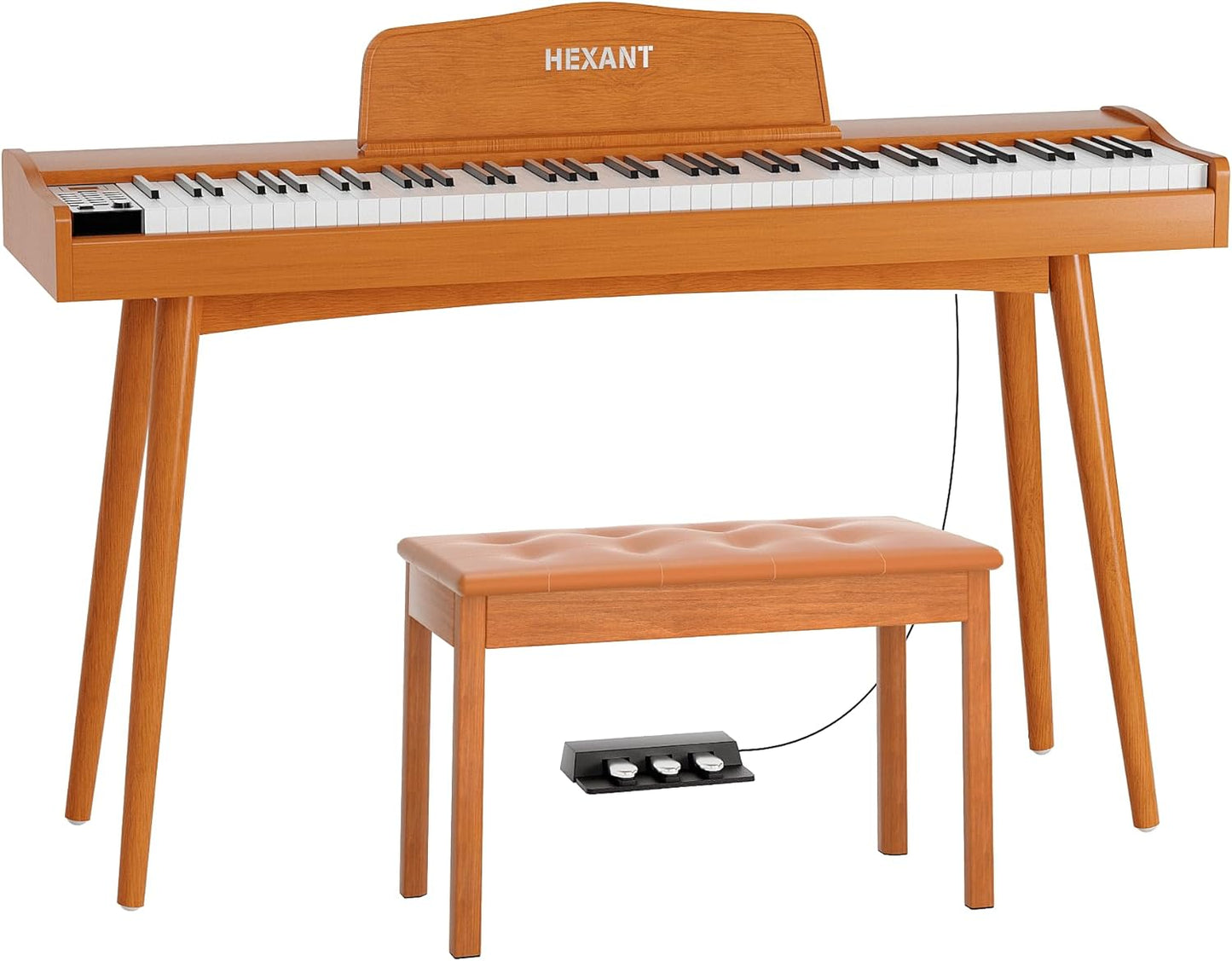 HEXANT Full Size Electric Keyboard with Weighted Keys