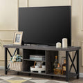 GAZHOME TV Stand for TVs up to 55 in - Rustic Farmhouse Console