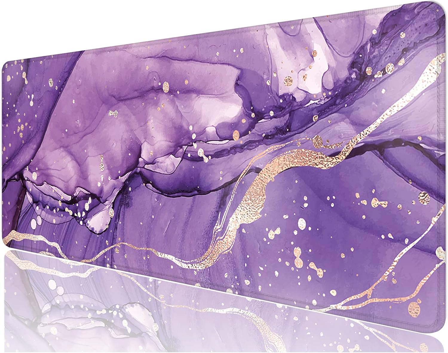XXL Purple Marble Desk Mat ~ XL Gaming Mouse Pad