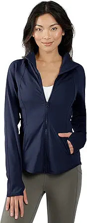 Yogalicious Womens Ultra Soft Lightweight Full Zip Yoga Jacket