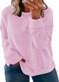 Casual Plus Size Women's Crew Neck Sweatshirt for Fall Season