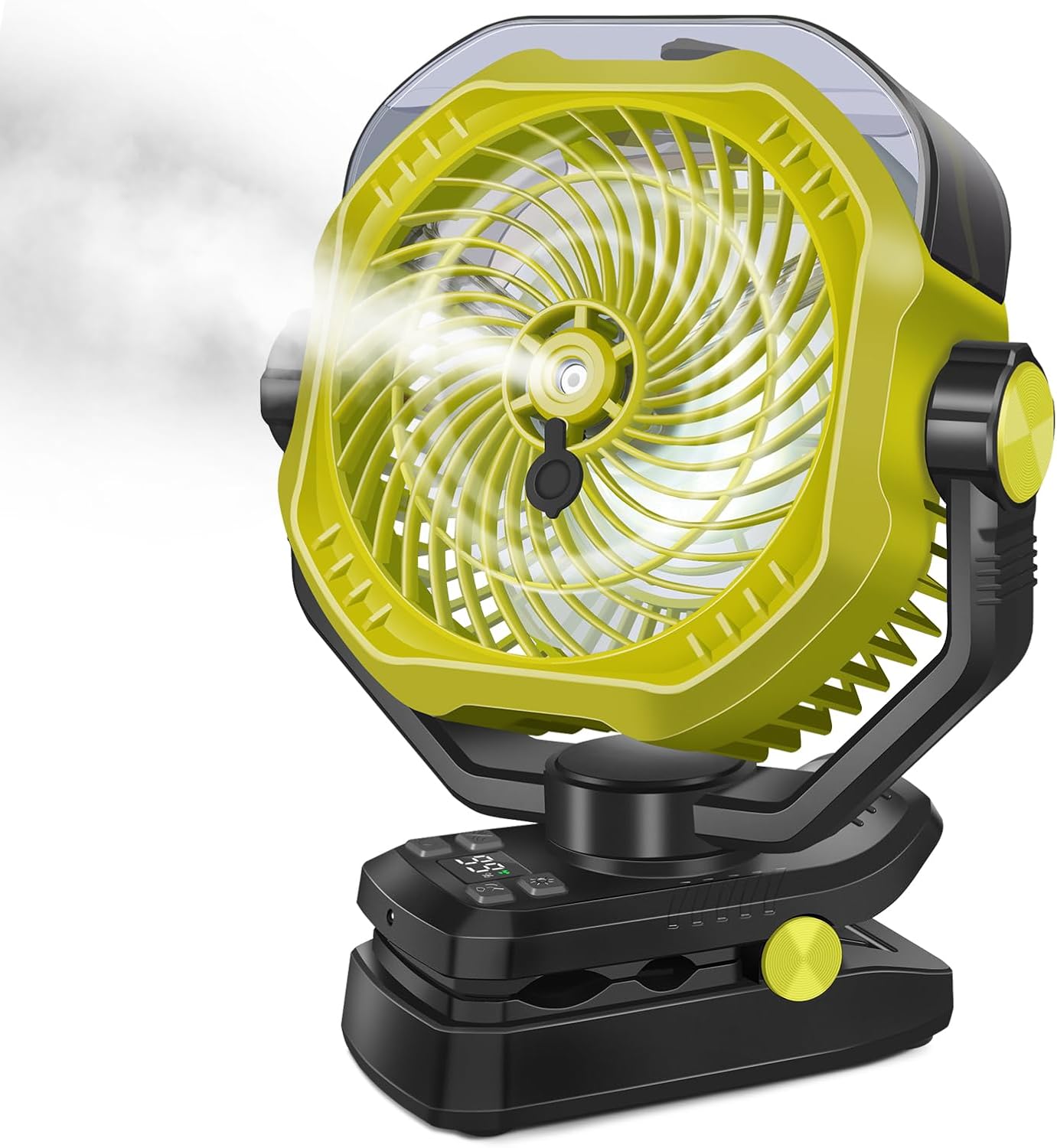 Portable Rechargeable Misting Fan with 12oz Water Tank and Remote