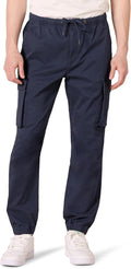 Men's Cotton-Blend Drawstring Cargo Jogger - Regular Fit