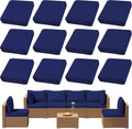 12Pcs Outdoor Cushion Covers Waterproof for Stylish Patio Use