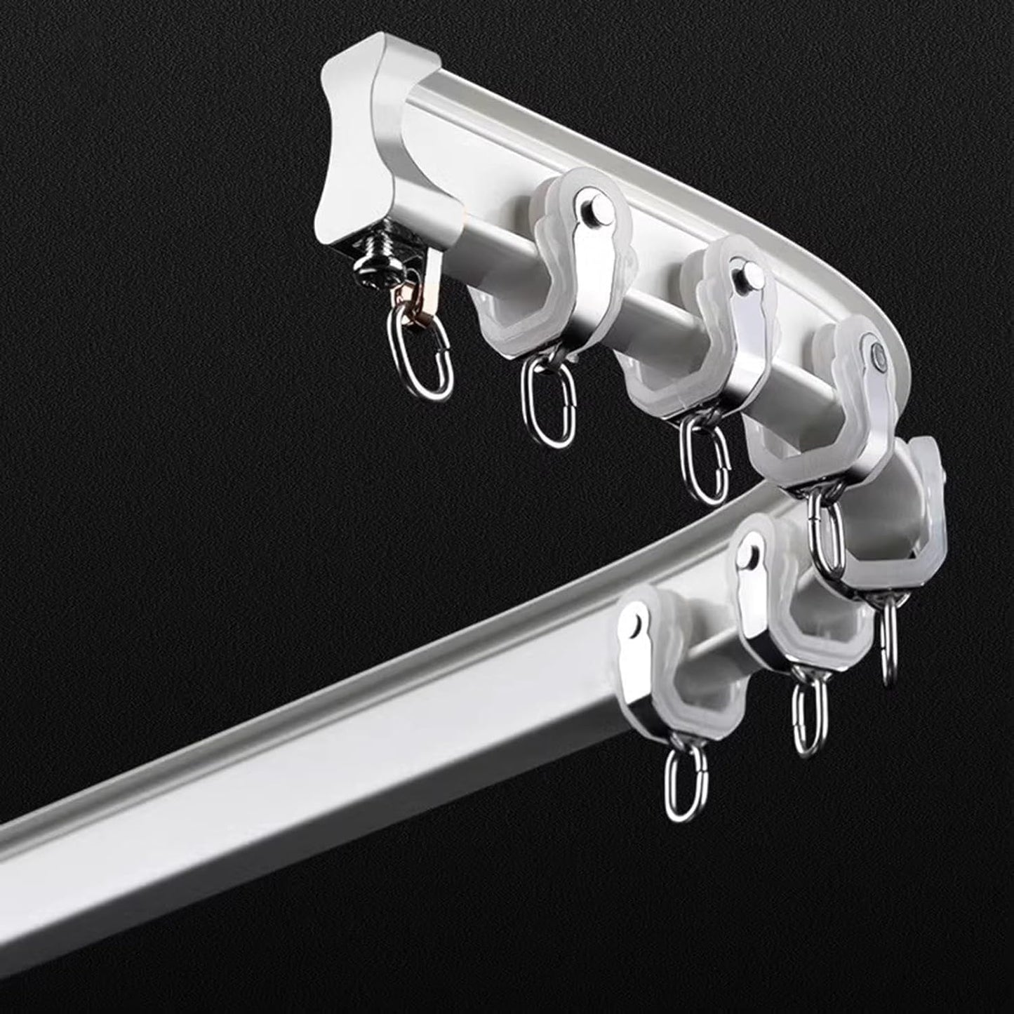 Ceiling Mount Flexible Curtain Track - Easy Room Divider!