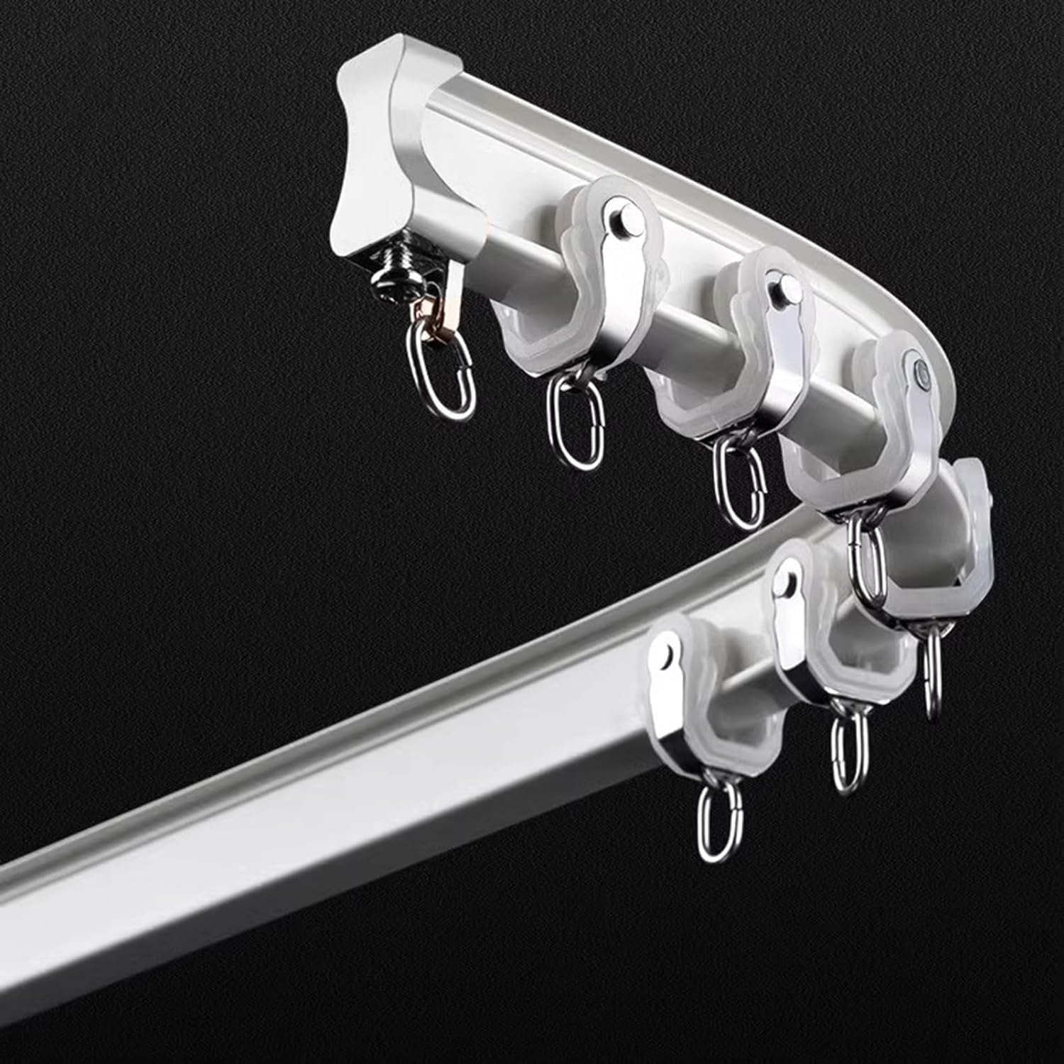 Ceiling Mount Flexible Curtain Track - Easy Room Divider!