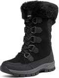 Women's Waterproof Winter Snow Boots - Faux Fur Lined Mid Calf