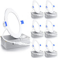 4 Inch LED Recessed Light Dimmable 2700K-5000K - Ultra-Thin Canless