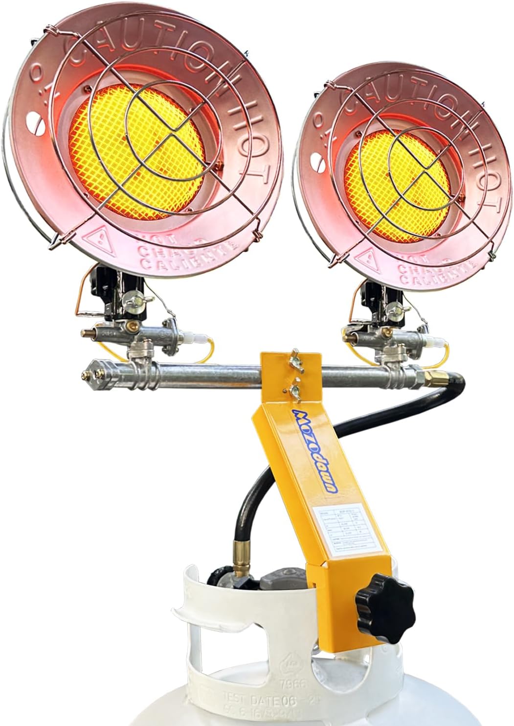 Portable 30,000 BTU Propane Heater - 3 Heat Levels, Tip-Over Protection - Ideal for Camping & Outdoor Adventures