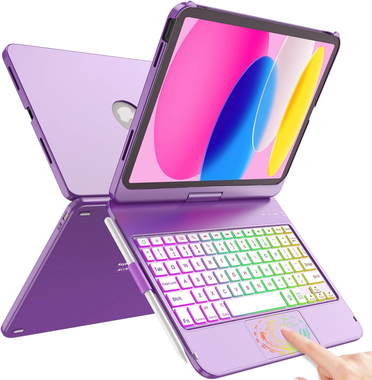 FUWANG Touch Keyboard Case for iPad 10th & 11th Generation