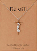 Lcherry Faith Cross Pendant Necklace for Women - Inspiring Religious