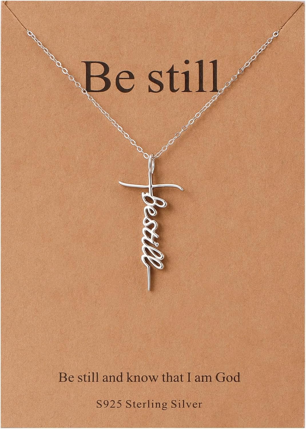 Lcherry Faith Cross Pendant Necklace for Women - Religious Gift