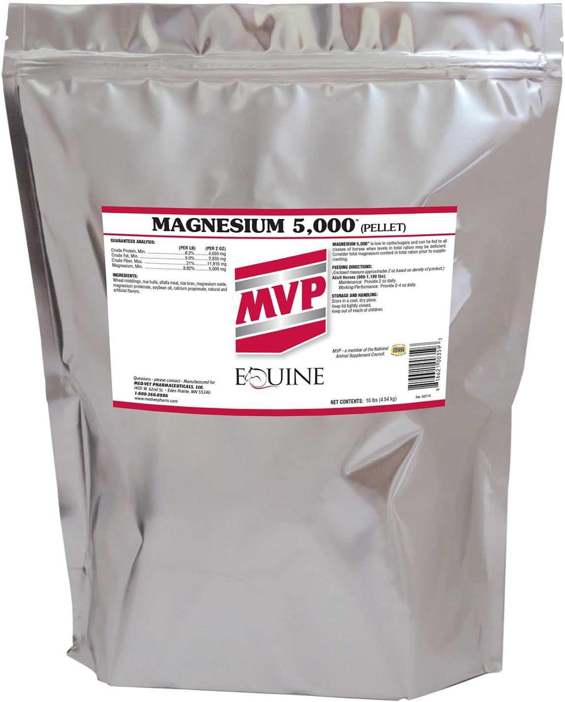 Magnesium 5000 for Horses - Calming, Metabolism, Muscle Support
