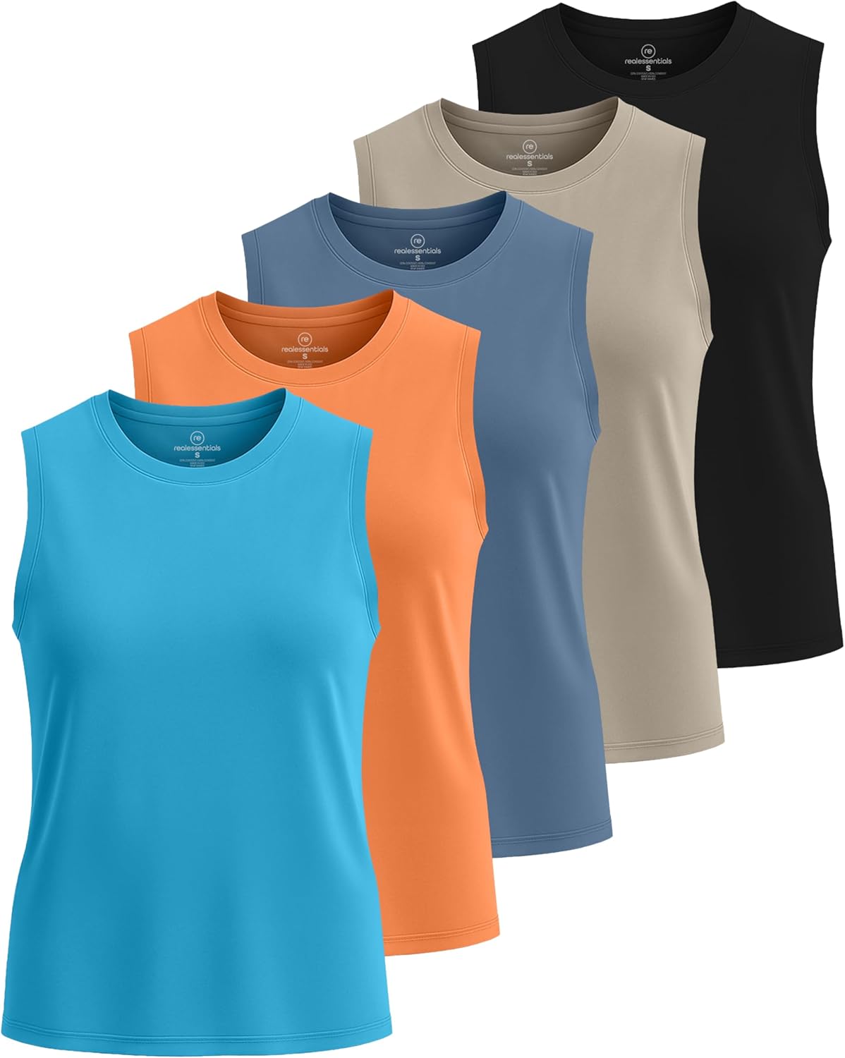 Real Essentials Women's Dry-Fit Tank Tops for Active Lifestyle