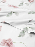Floral Sheets Twin Bed Sheet Set - Ultra-Soft Cooling Floral Rose