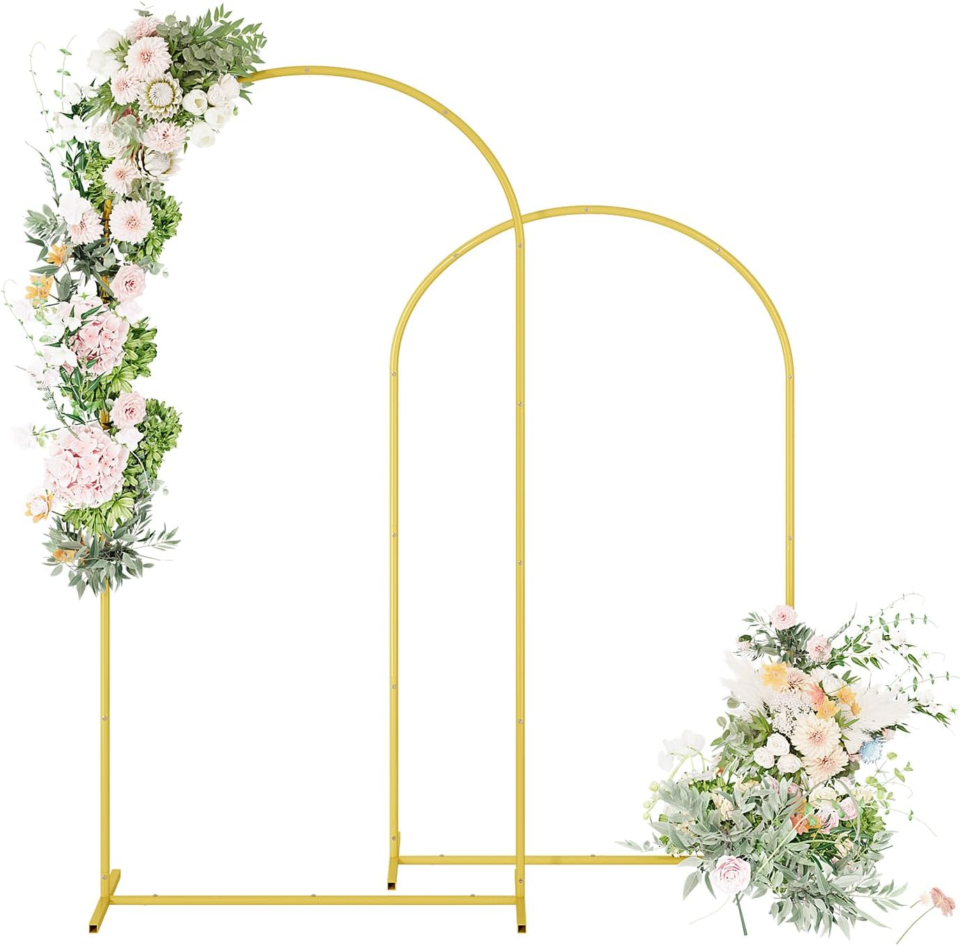 UDEAR Metal Arch Backdrop Stand Set for Weddings and Events