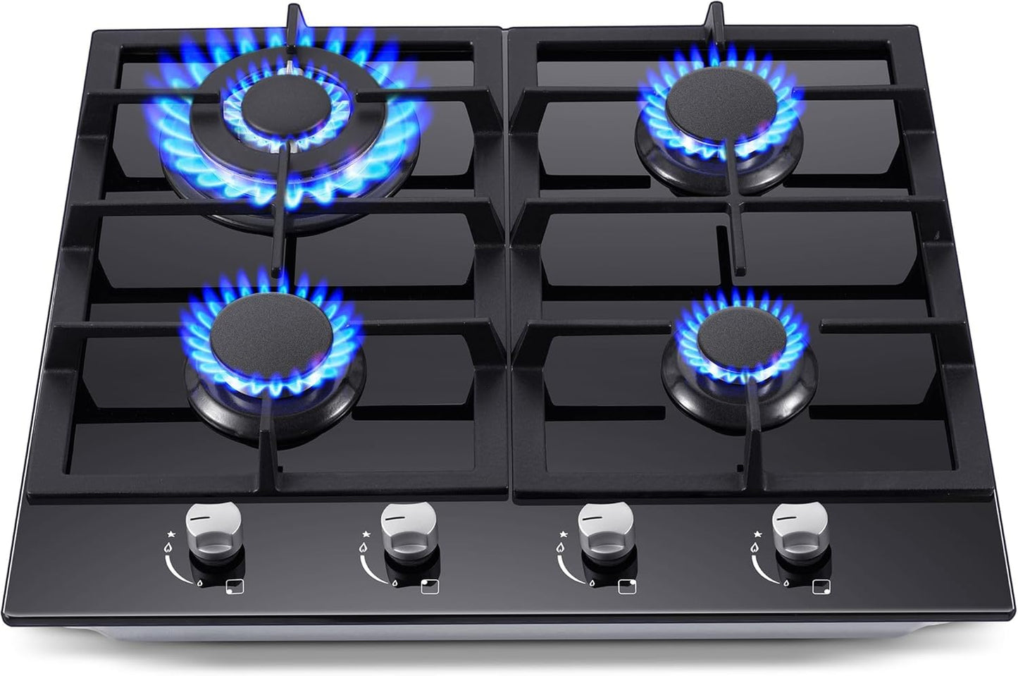 Gas Stove Top 24 Inch Built-in Cooktop with 4 Burners