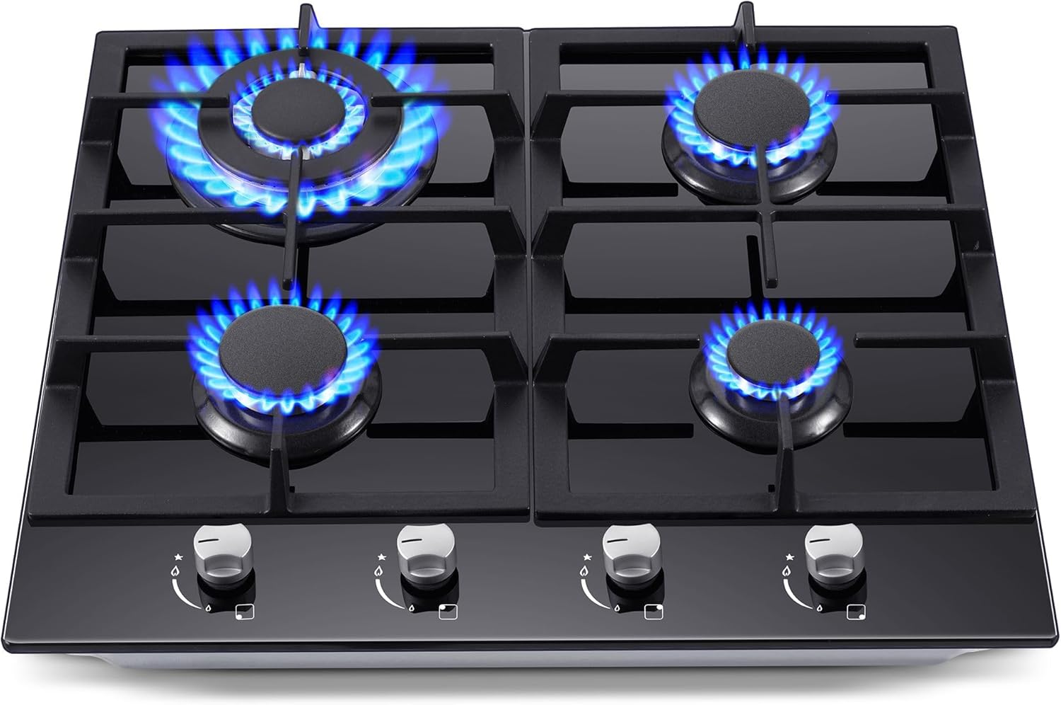 Gas Stove Top 24 Inch Built-in Cooktop with 4 Burners