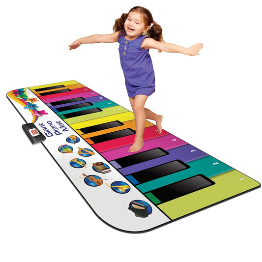 Kidzlane Floor Piano Mat - Record, Play, Dance! 24 Keys, 10 Songs