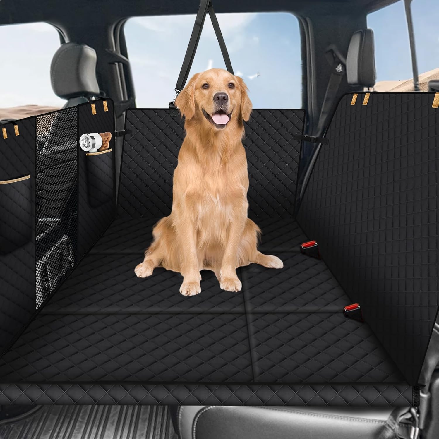 Lekereise Dog Car Seat Cover: Large Hammock for Back Seat