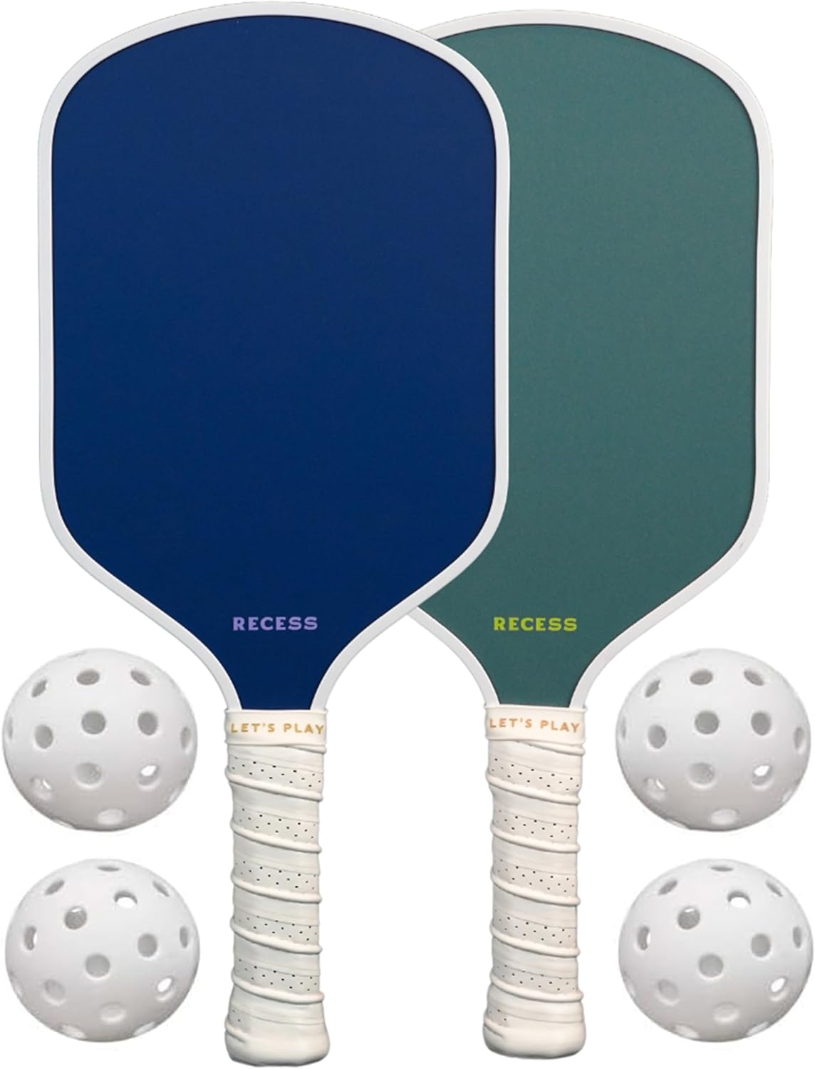 Recess Pickleball Starter Set with Premium Paddles for Beginners