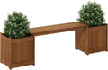 Furinno Tioman Hardwood Flower Box - Durable Outdoor Planter
