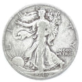 Walking Liberty Half Dollar USA 90% Silver - Average Circulated