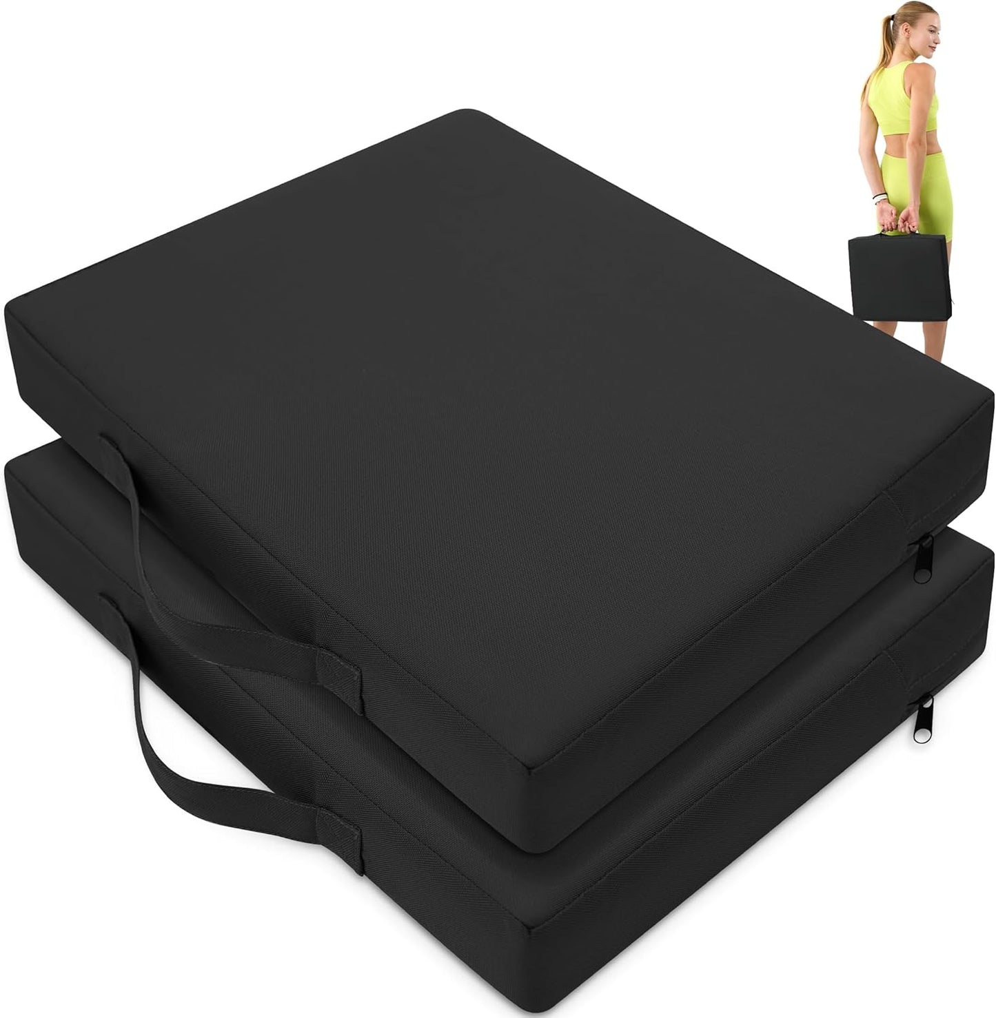 2 Pcs Stadium Seat Cushions for Comfort at Sports Events