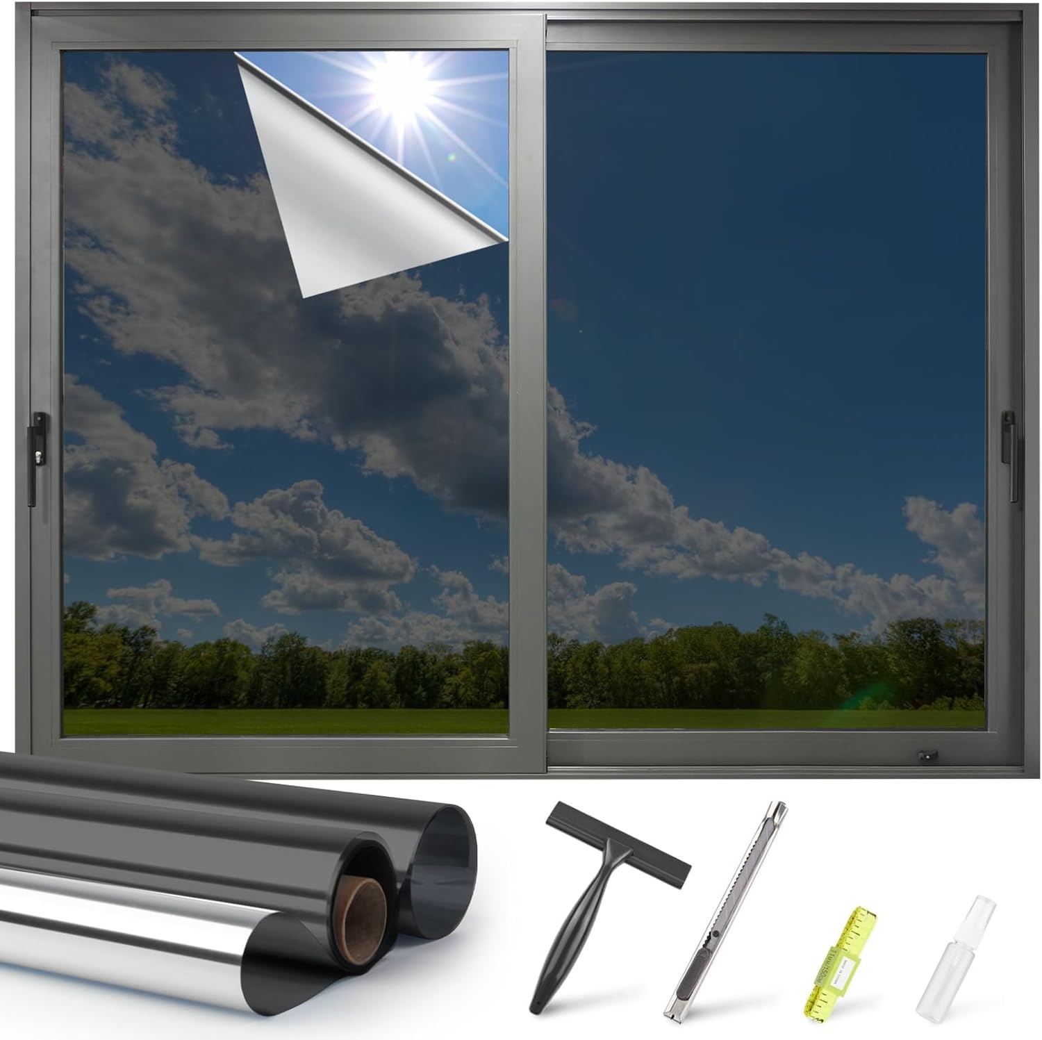 Kromapolis One Way Window Privacy Film for Daytime Protection