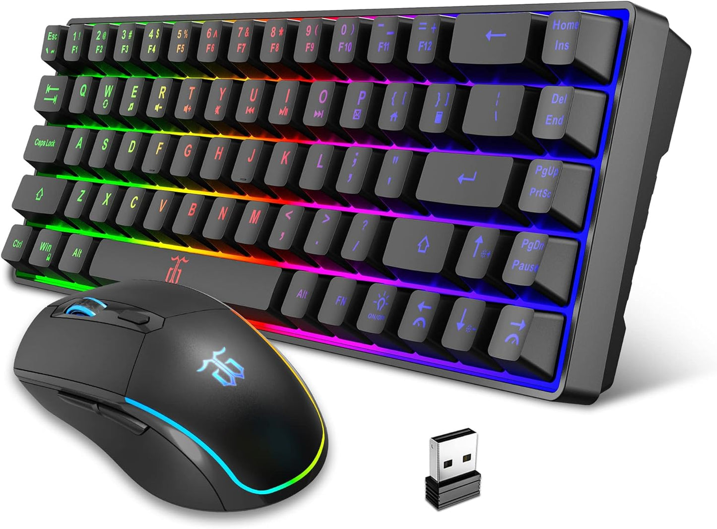 Wireless Gaming Combo: Membrane-Mechanical Feel