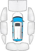 KMF Thicken Full Window Sun Shades for Toyota Sienna 2021-2025