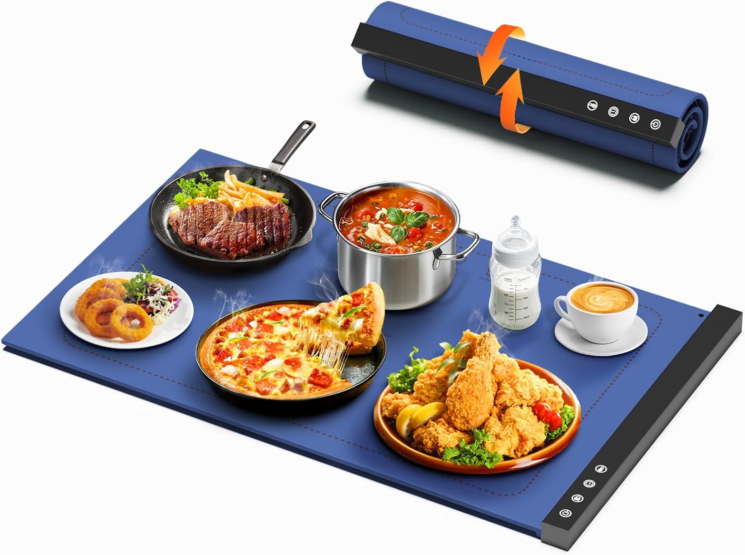 Warming Mat for Food - Portable Silicone Heating Solution