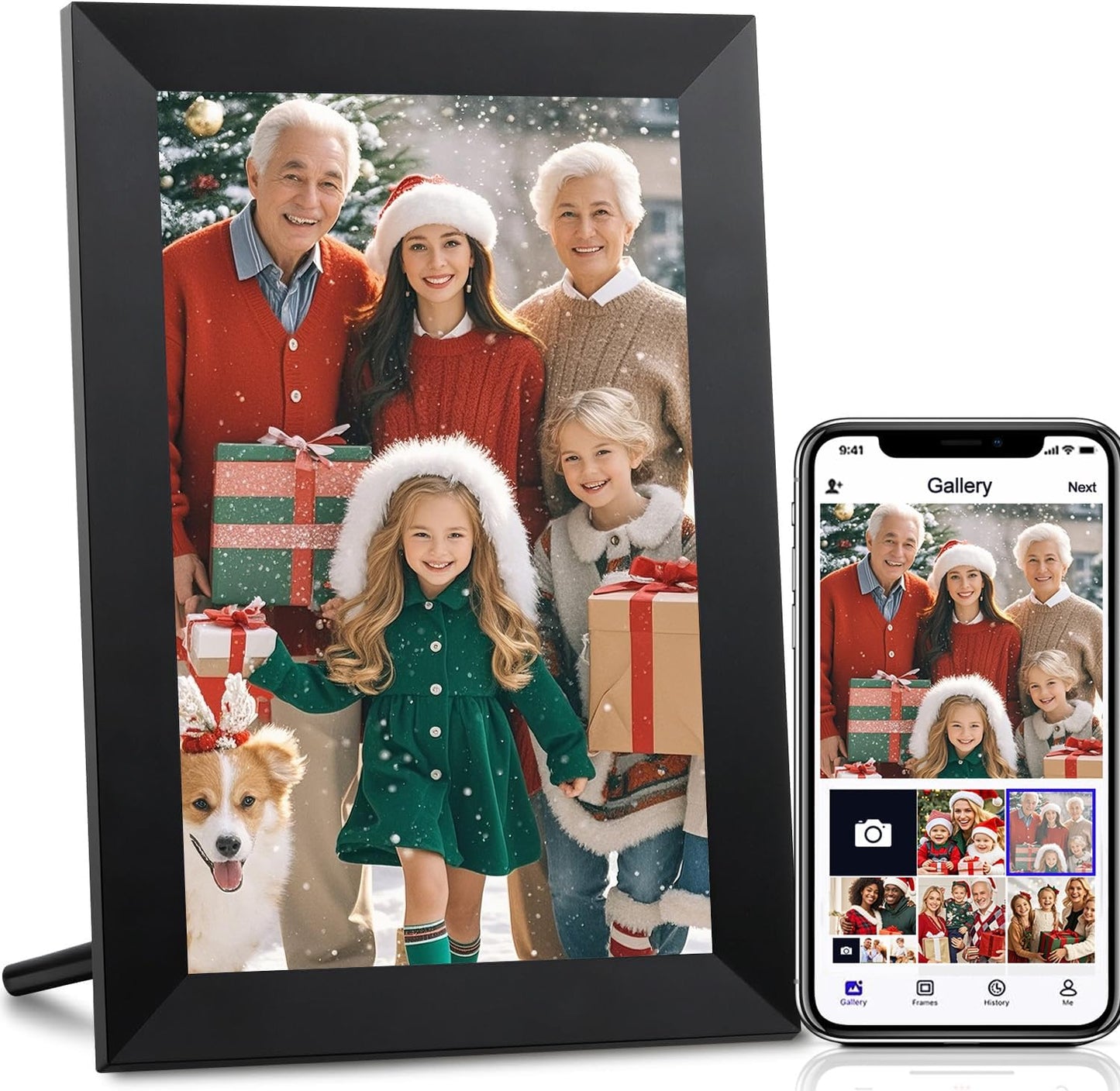 Youyu 10.1 Inch WiFi Digital Picture Frame with 32GB Storage